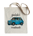 torba bawełniana na ramię samochód Fiat 126p Maluch