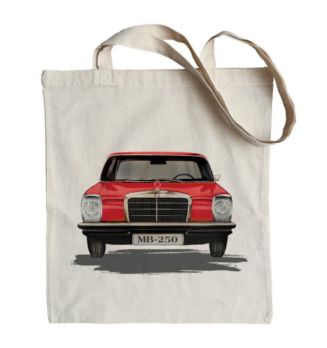 bawełniana torba na zakupy z samochodem Mercedes Benz
