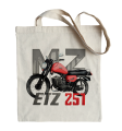 bawełniana torba na zakupy z motocyklem MZ ETZ