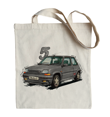 torba bawełniana z samochodem Renault 5