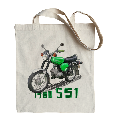 bawełniana torba na zakupy z motorowerem Simson S 51