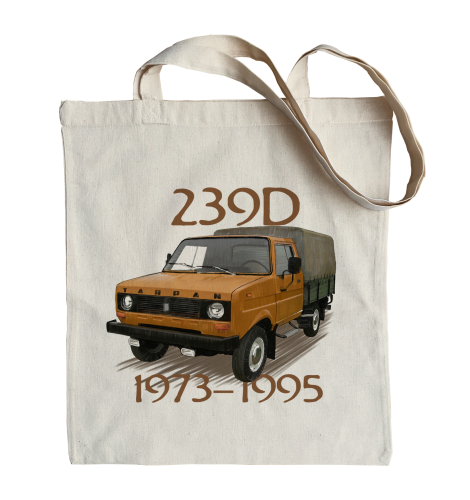 torba bawełniana na zakupy z samochodem Tarpan