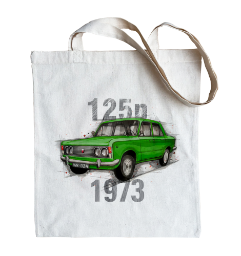 torba na zakupy z samochodem Fiat 125p