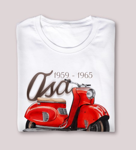 koszulka skuter Osa biała