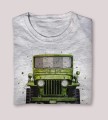 t-shirt Jeep Willys szary