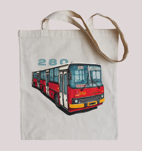 torba bawełniana z autobusem Ikarus 280