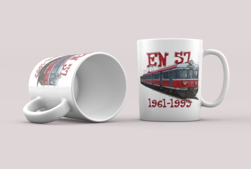 kubek z pociągiem EN57 REGIO