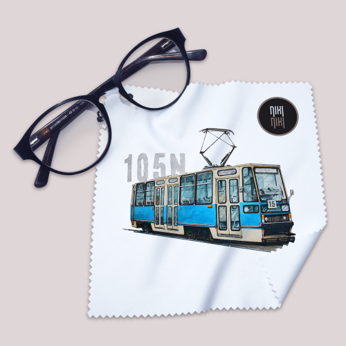 ściereczka do okularów z tramwajem Konstal