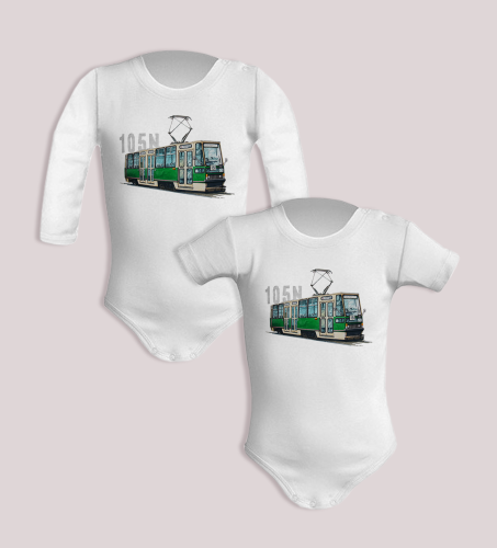body dziecięce z tramwajem Konstal 105N