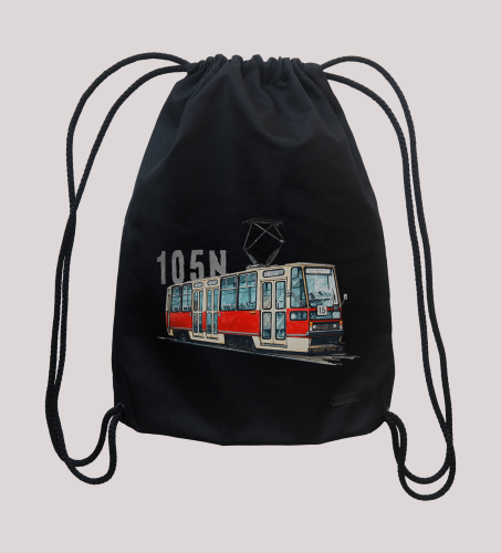 plecak z tramwajem Konstal 105N