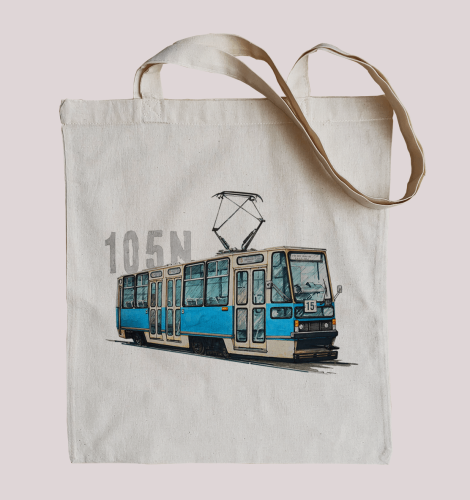 tramwaj Konstal 105N torba bawełniana