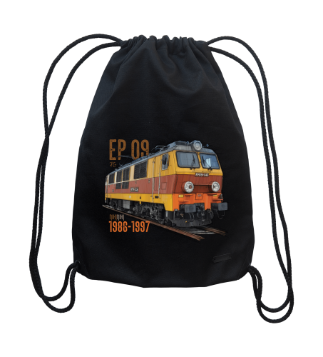 plecak z lokomotywą EP09