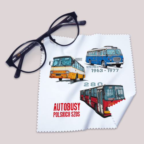 ściereczka do okularów dla fana autobusów