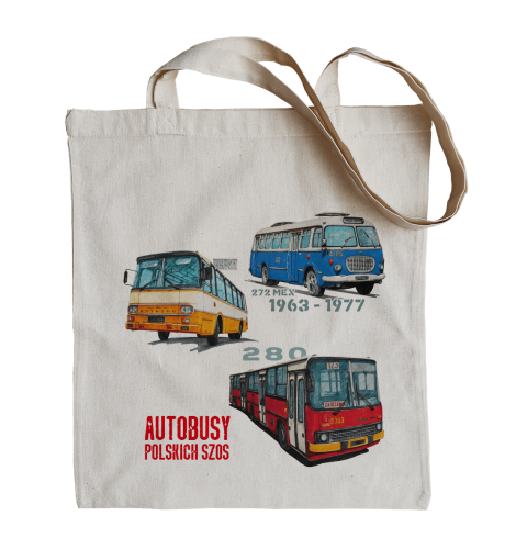 torba bawełniana dla fana autobusów