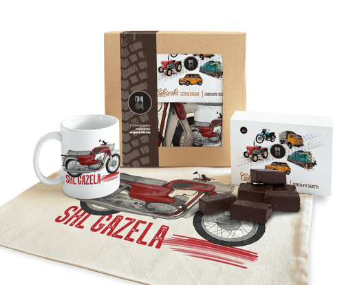 paczka prezentowa motocykl SHL Gazela