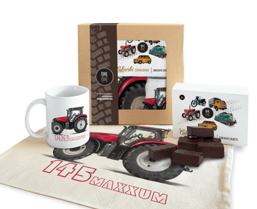 paczka na prezent traktor Case