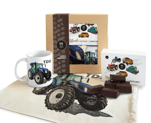 paczka prezentowa ciągnik New Holland